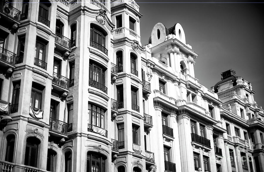 Gran Via Style Madrid Photograph by John Rizzuto