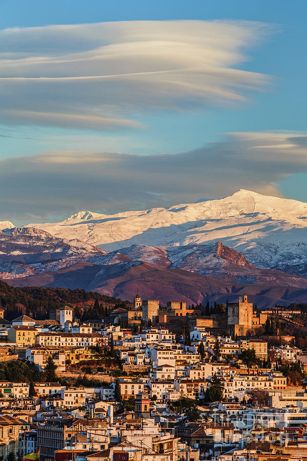 Granada under the clouds Photograph by Juan Carlos Ballesteros