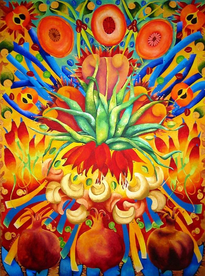 Flower Painting - Granada by Elizabeth Elequin