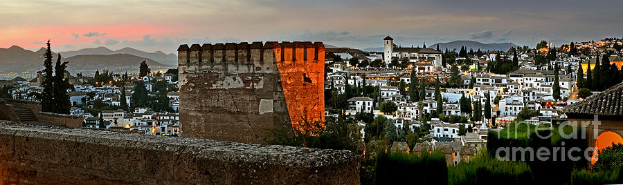 Granada - Spain - View of the The Albaiyzin District from the Al Photograph by Carlos Alkmin