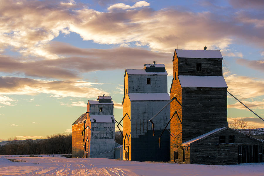 Winter Photograph - Granary Row by Todd Klassy