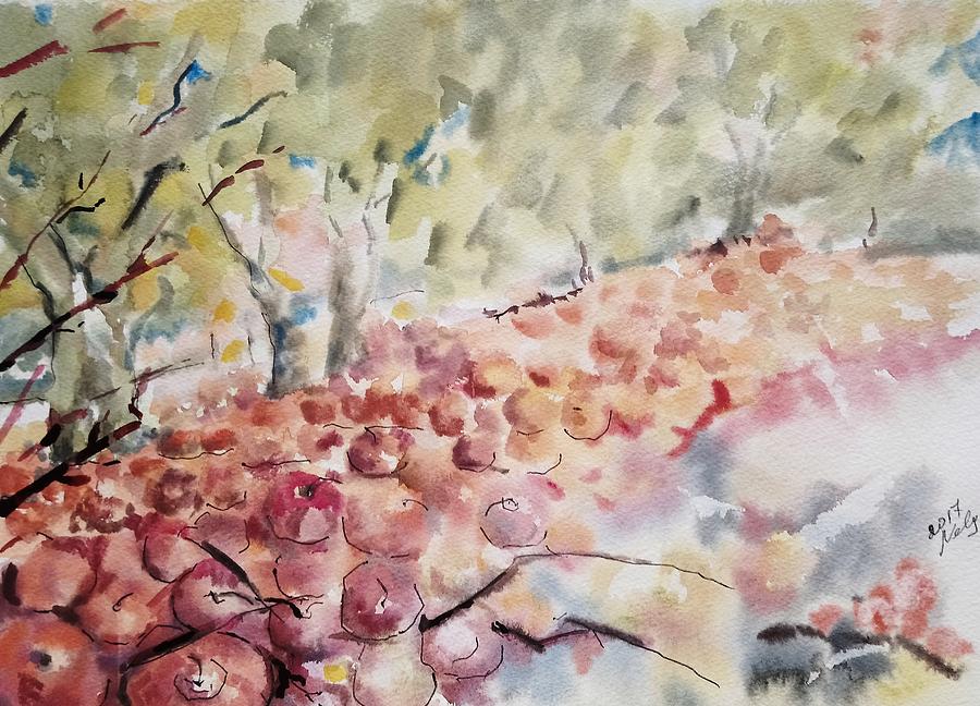Pomegranate Painting by Nelya Pinchuk