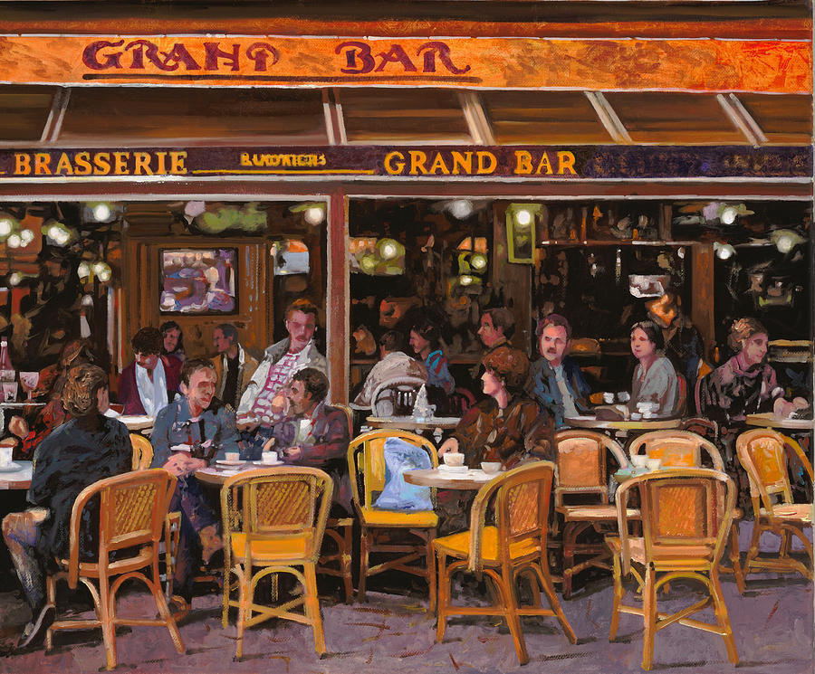 Beer Painting - Grand Bar by Guido Borelli