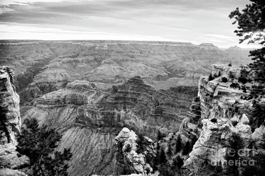 Grand Canyon National Park Photograph - Grand Black Canyon  by Chuck Kuhn