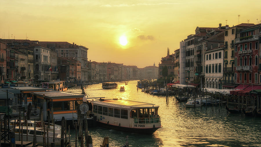 Grand Canal at Sunset Photograph by James Billings