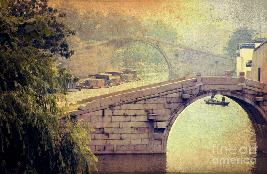 Bridge Photograph - Grand Canal Bridge Suzhou by Heiko Koehrer-Wagner