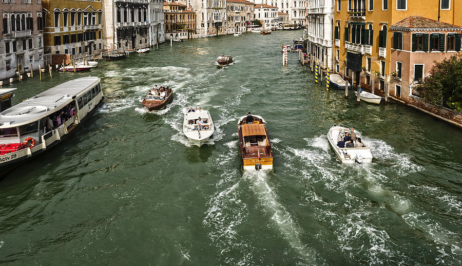 Boat Photograph - Grand Canal by David Kay