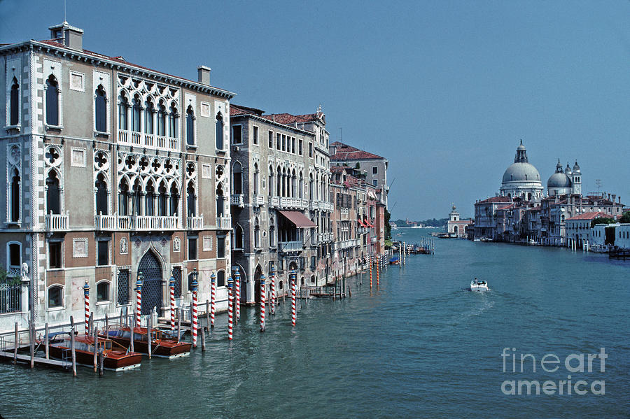 Grand Canal From The Accademia Bridge, Venice, Italy. Photograph by Tom Wurl