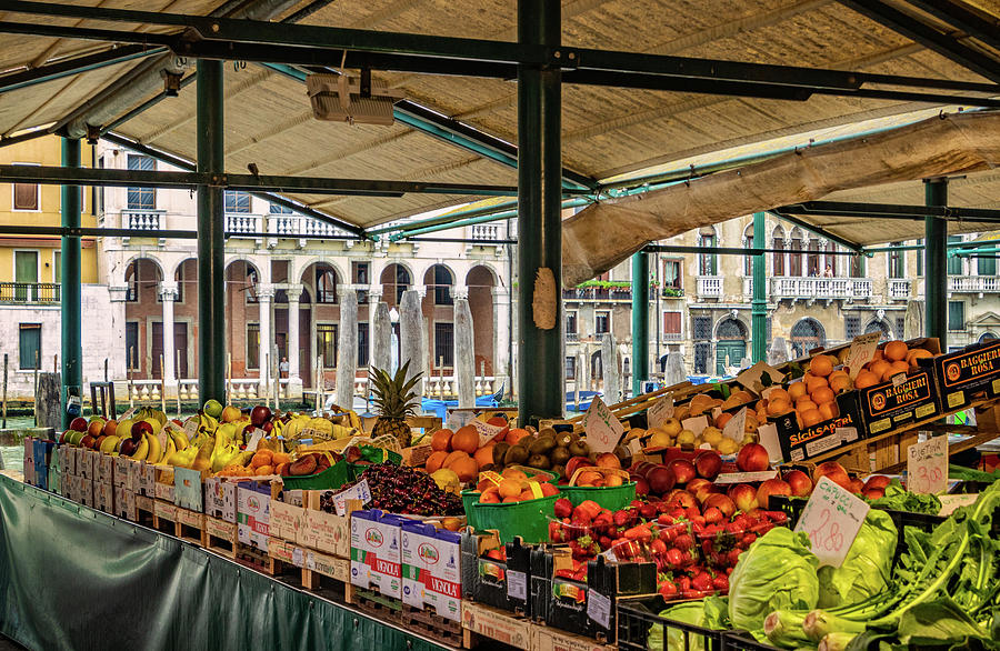 Grand Canal Produce Market Photograph by Carolyn Derstine
