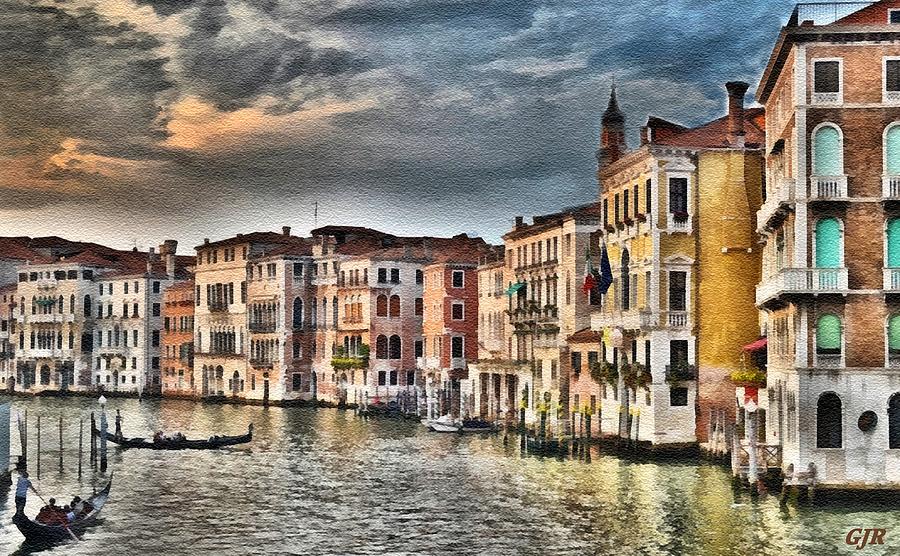 Grand Canal Scene - Venice L A S Digital Art