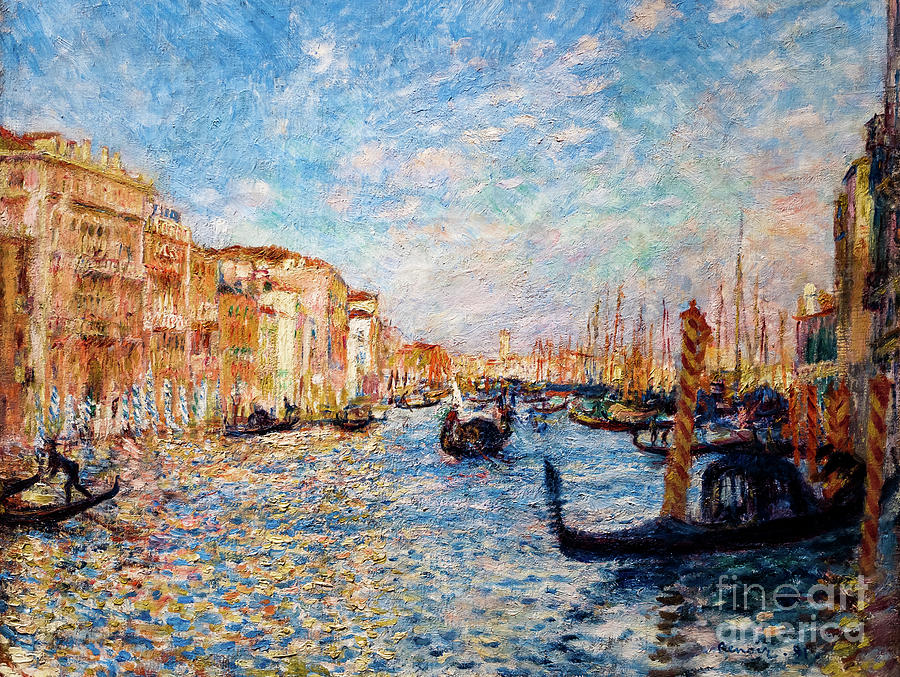 Grand Canal Venice 1881 by Auguste Renoir Painting by Auguste Renoir