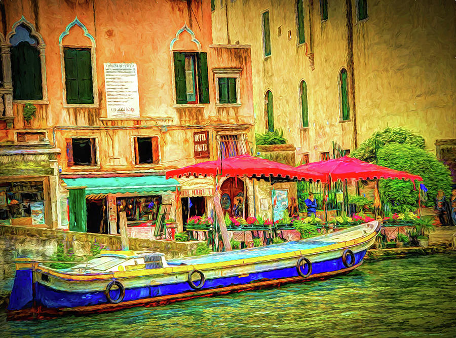 Grand Canal Venice Italy  Painting by Louis Ferreira