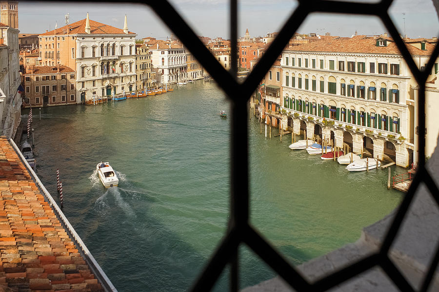 Grand Canal View From My Venetian Palace Window Photograph by Georgia Mizuleva