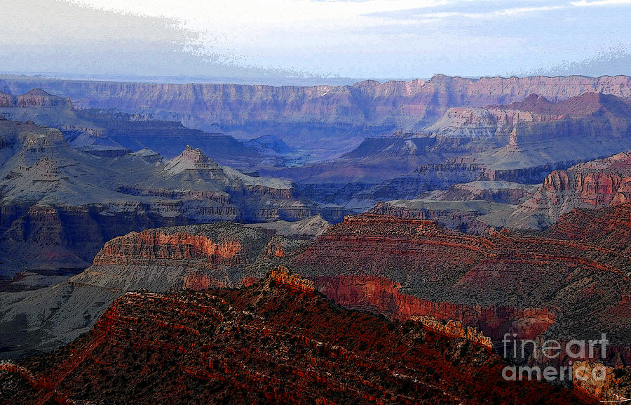 Landscape Digital Art - Grand Canyon Arizona by David Lee Thompson