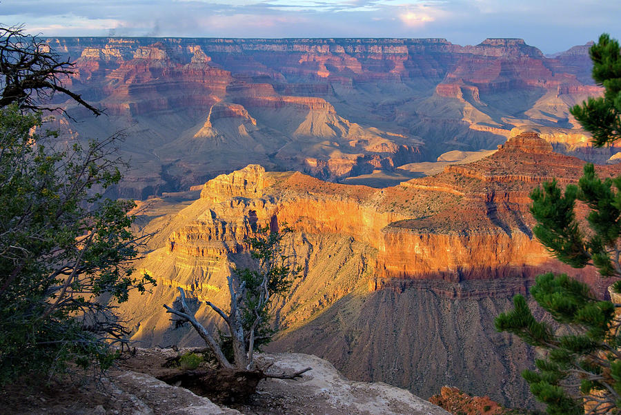 Grand Canyon at Sunset Photograph by Alan Toepfer