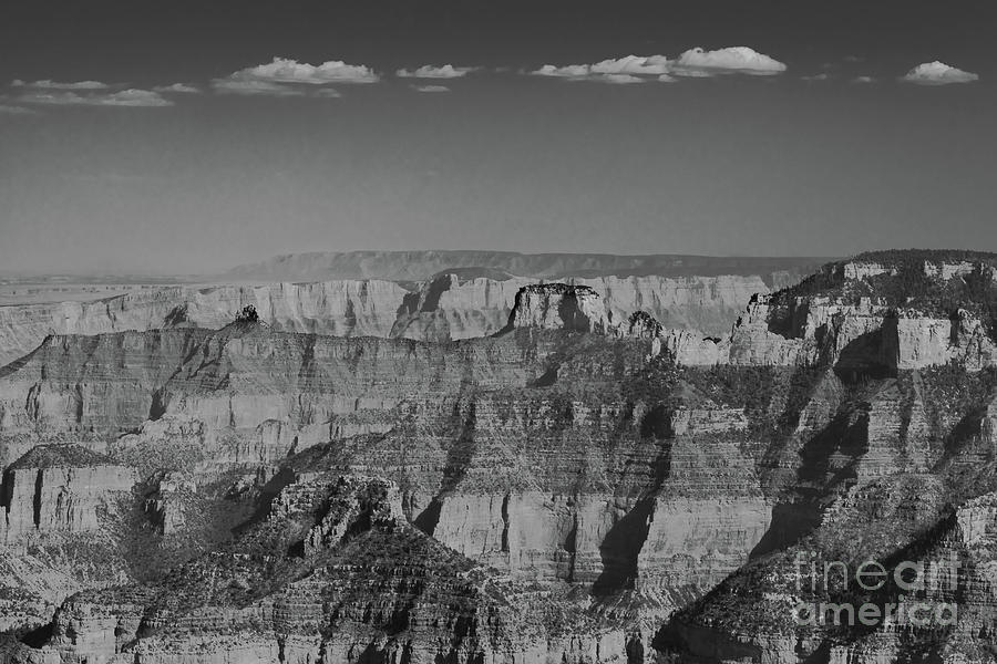 Grand Canyon Black and White Photograph by Jeff Hubbard