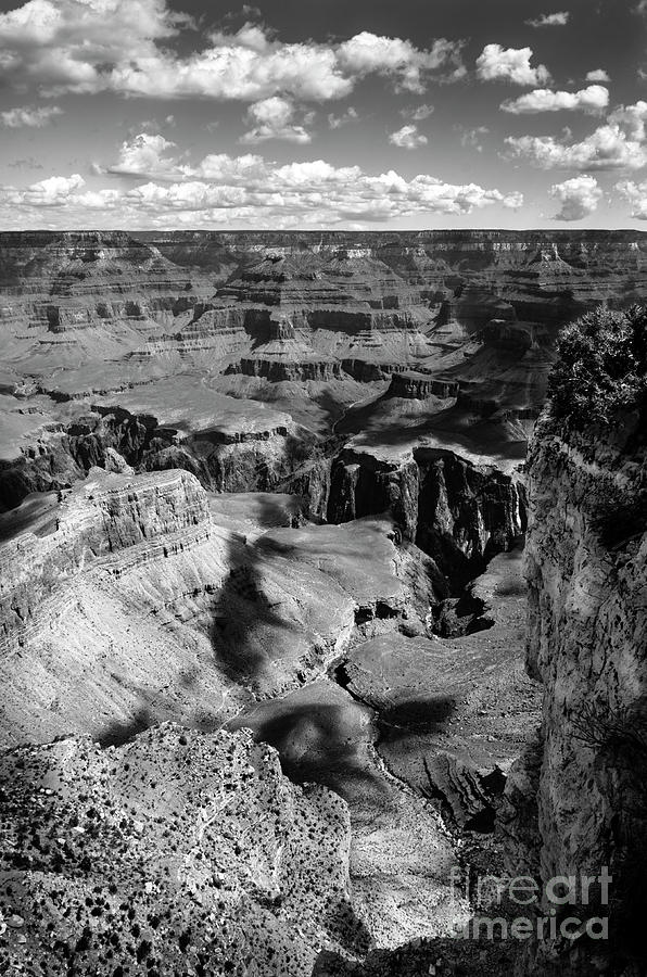 Grand Canyon National Park Photograph - Grand Canyon BW by RicardMN Photography