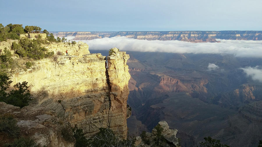 Grand Canyon Clouds at Sunrise Photograph by Liza Eckardt