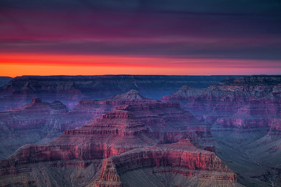 Grand Canyon Evening Colors Photograph by Andrew Soundarajan - Pixels