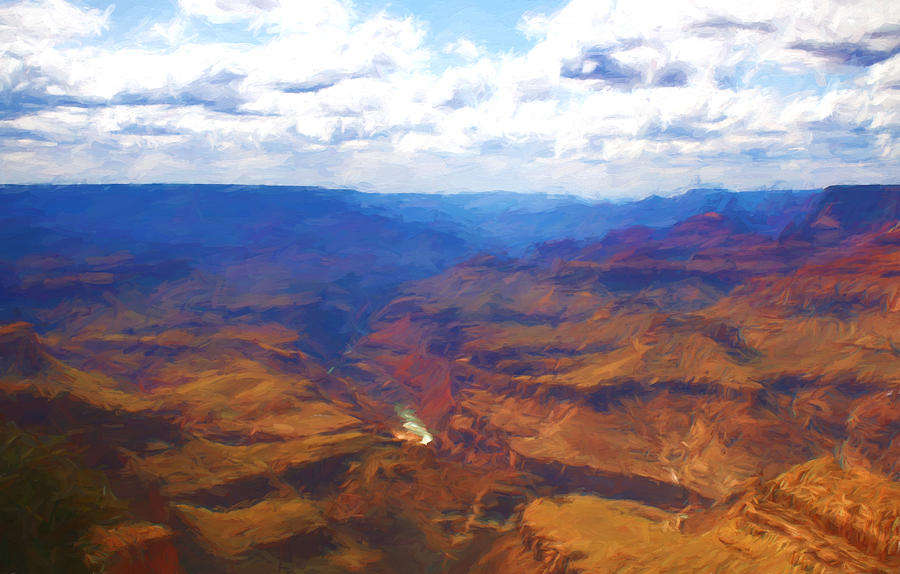 Grand Canyon Impressionistic Photograph by Ola Allen