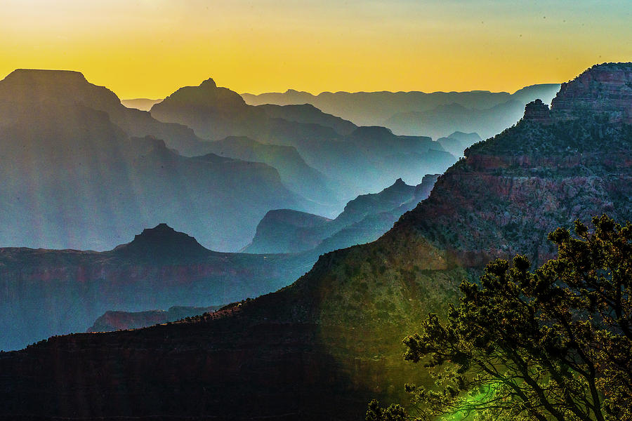 Grand Canyon in sunset color Photograph by Hisao Mogi
