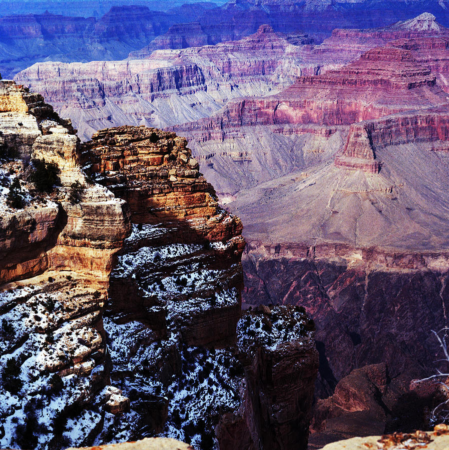 Grand Canyon in winter Photograph by Paul Ross