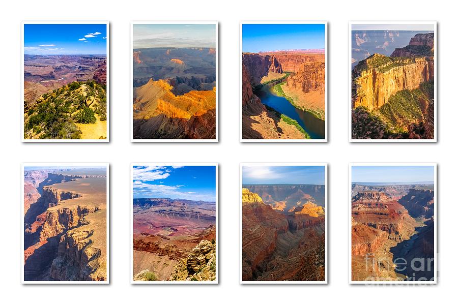 Grand Canyon landscapes collage Photograph by Benny Marty