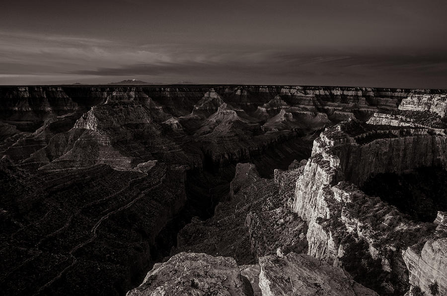 Grand Canyon National Park Photograph - Grand Canyon Monochrome by Scott McGuire