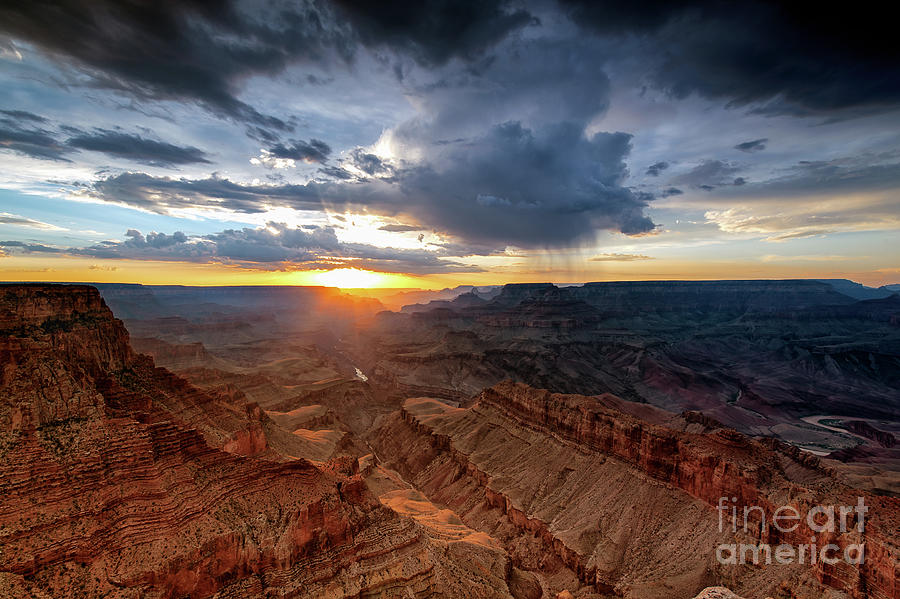 Grand Canyon Monsoon Sunset Photograph by Alissa Beth Photography