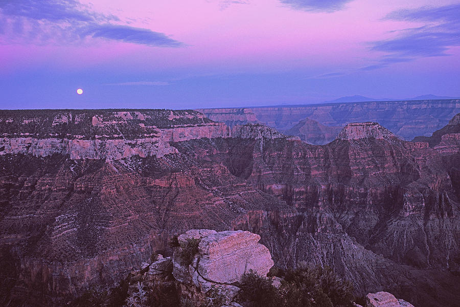 Grand Canyon Moon Photograph by Alan Lenk | Fine Art America