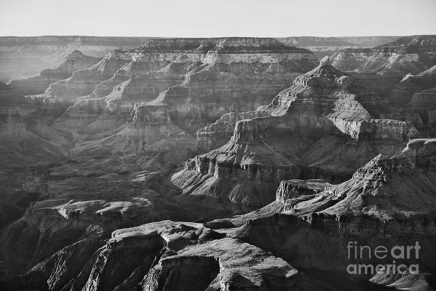 Grand Canyon National Park Black White 7 Photograph by Chuck Kuhn