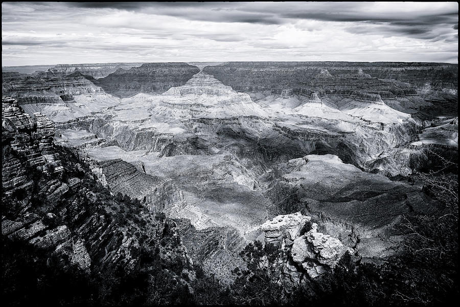 Grand Canyon No. 2 - bw Photograph by Belinda Greb