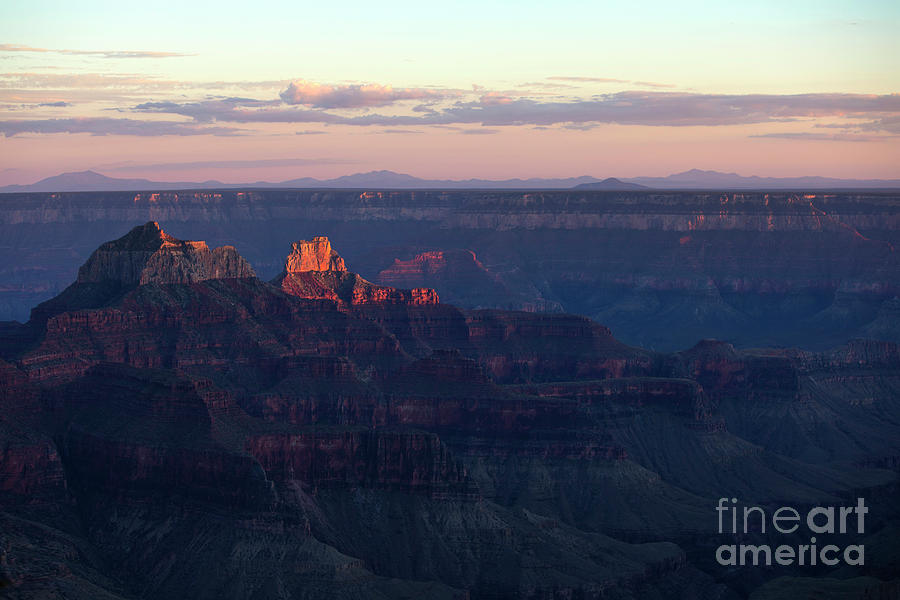 Grand Canyon North Rim, Arizona at Sunset Photograph by Diane Diederich