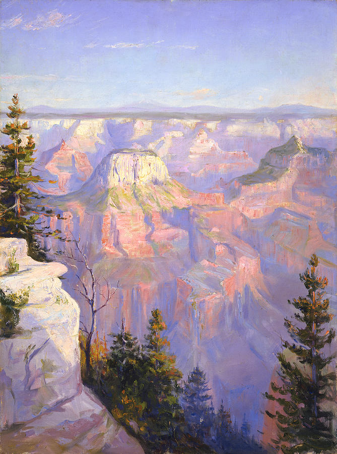 Grand Canyon National Park Painting - Grand Canyon North Rim by Lewis A Ramsey