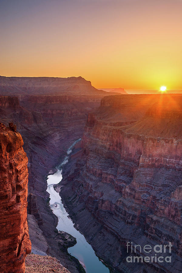 Grand Canyon N.P North Rim with the view from Toroweap Photograph by Henk Meijer Photography