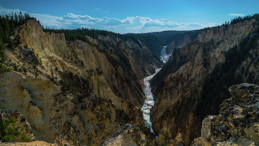 Grand Canyon of the Yellowstone Wyoming Photograph by Lawrence S Richardson Jr