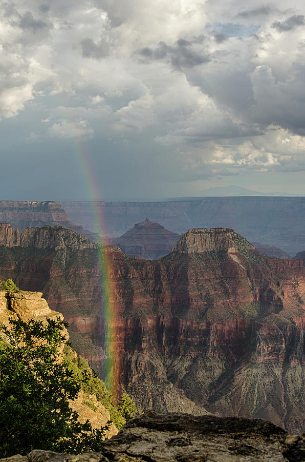 Grand Canyon rainbow Photograph by Gaelyn Olmsted