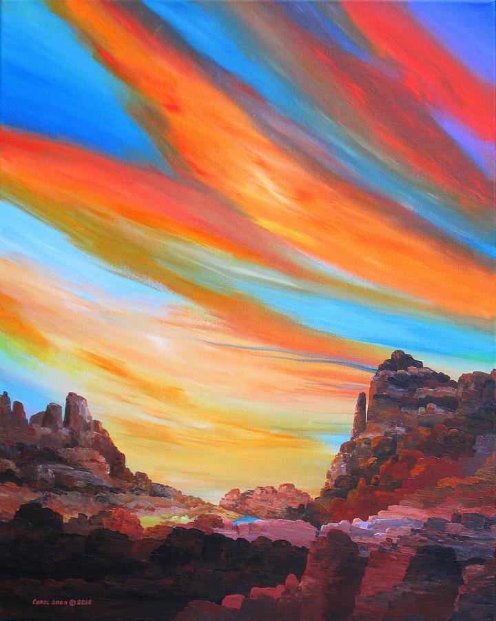 Grand Canyon  Sky Painting by Carol Sabo