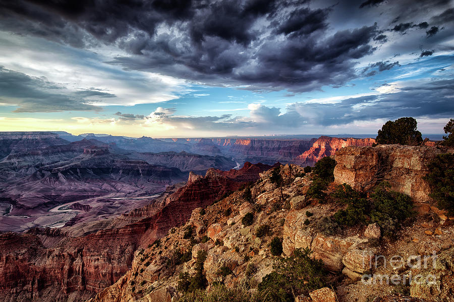 Grand Canyon South Rim Sunset Photograph by Alissa Beth Photography