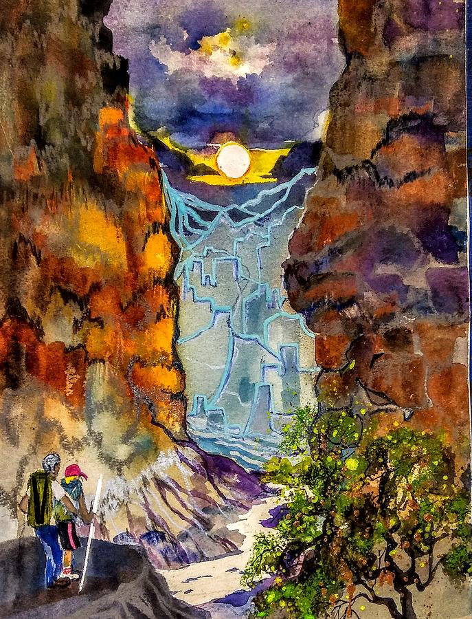  Grand Canyon  Splendor Painting by Esther Woods