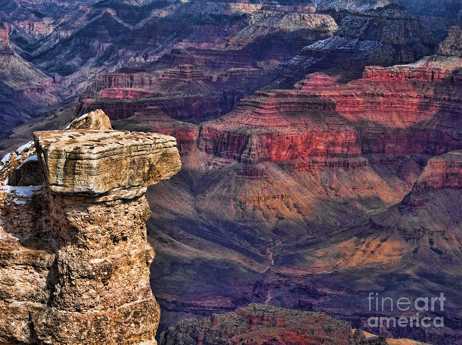 Grand Canyon Stacked Rock Photograph by Roberta Byram