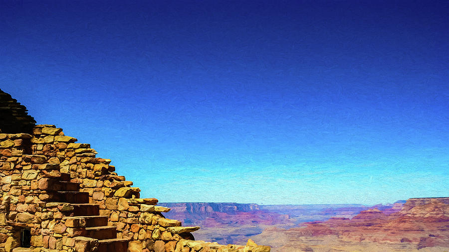 Grand Canyon Staircase Digital Painting by Randy Herring Grand Canyon Staircase Digital Painting by Randy Herring