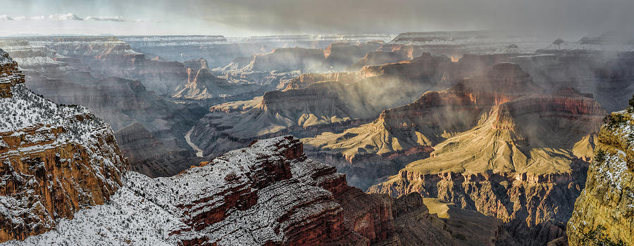 Grand Canyon Weather Photograph - Grand Canyon Storm by Mike Herdering