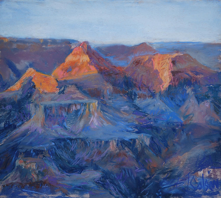 Grand Canyon Study Pastel by Billie Colson
