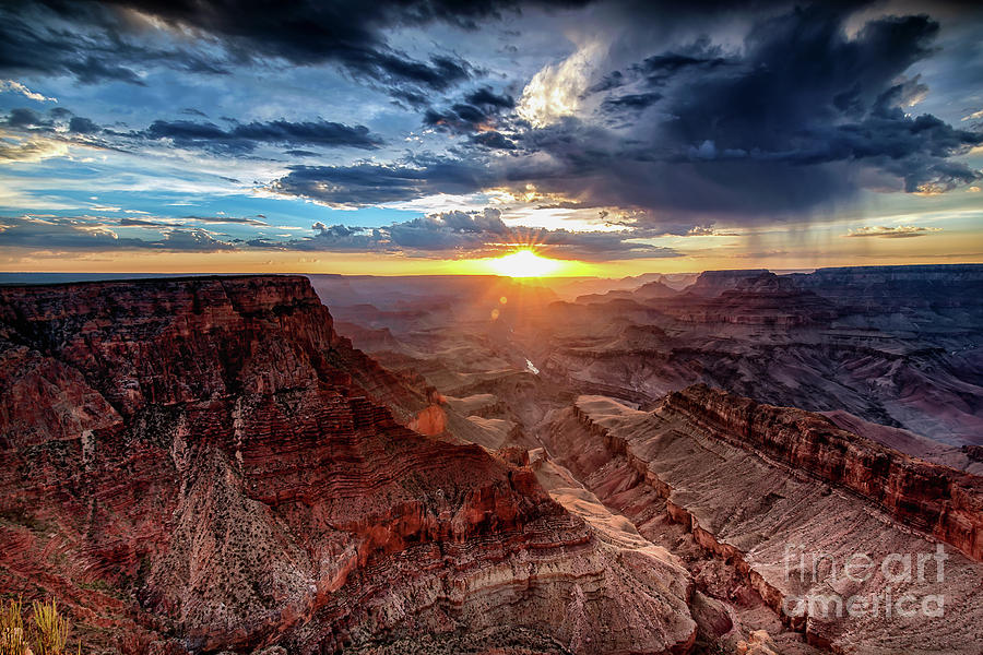 Grand Canyon Sunburst Photograph by Alissa Beth Photography