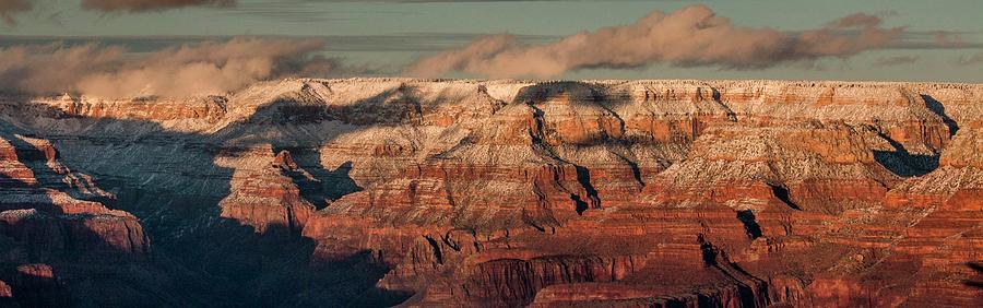 Grand Canyon Sunset Panorama  Photograph by Teresa Wilson