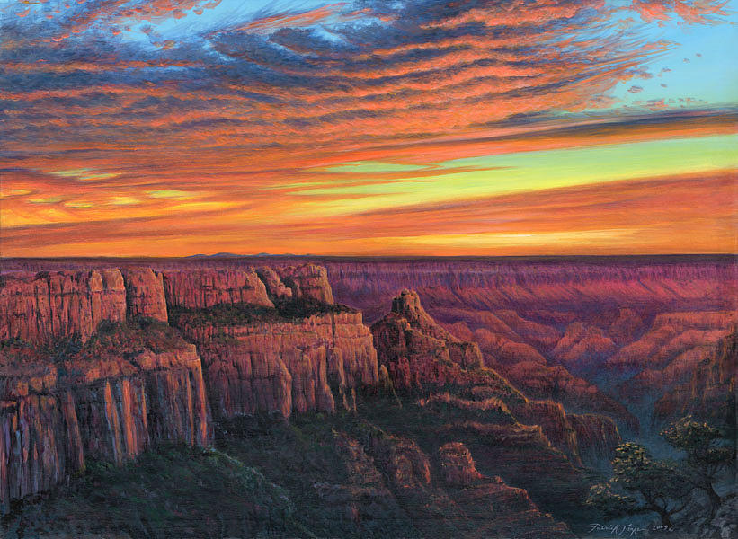 Grand Canyon National Park Painting - Grand Canyon Sunset by Patrick Funke