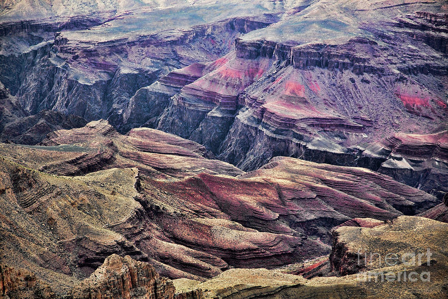 Grand Canyon Terrain Close Up Photograph by Chuck Kuhn - Fine Art America