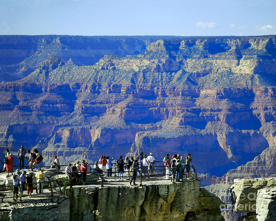 Grand Canyon Tourists Photograph by Catherine Sherman