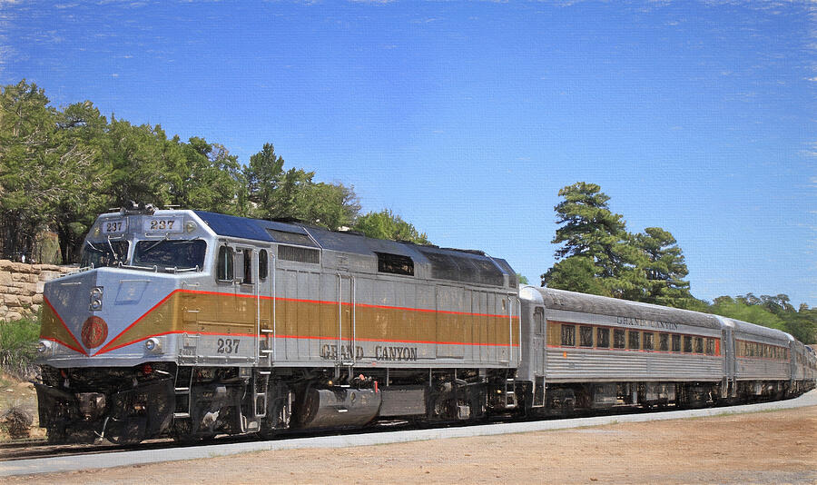 Grand Canyon National Park Photograph - Grand Canyon Train by Donna Kennedy